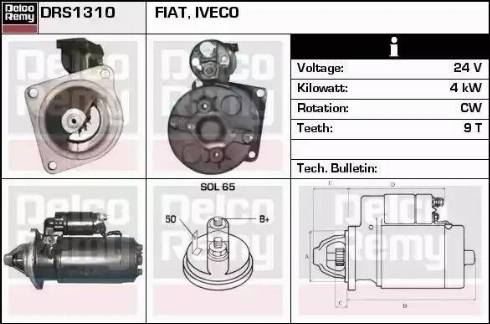 Remy DRS1310 - Starteris www.autospares.lv