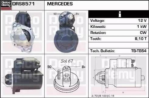 Remy DRS8571 - Starteris autospares.lv