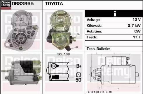 Remy DRS3965 - Starteris www.autospares.lv