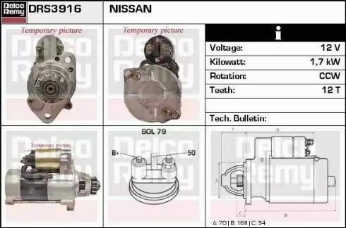 Remy DRS3916 - Стартер www.autospares.lv