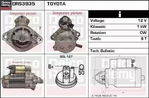 Remy DRS3935 - Starteris autospares.lv