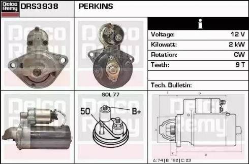 Remy DRS3938 - Starteris autospares.lv