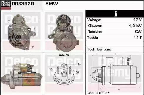 Remy DRS3929 - Starteris autospares.lv