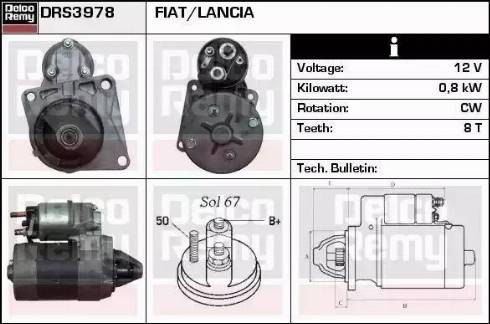 Remy DRS3978 - Starteris www.autospares.lv