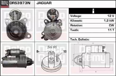 Remy DRS3973N - Starteris autospares.lv