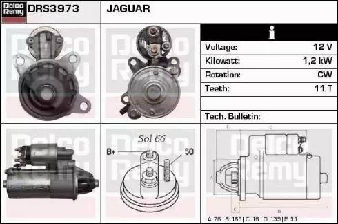 Remy DRS3973 - Starteris autospares.lv