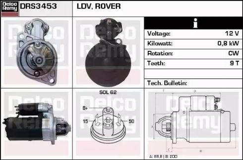 Remy DRS3453 - Starteris autospares.lv