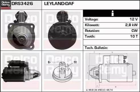 Remy DRS3426 - Starteris www.autospares.lv