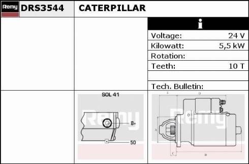 Remy DRS3544 - Starteris autospares.lv