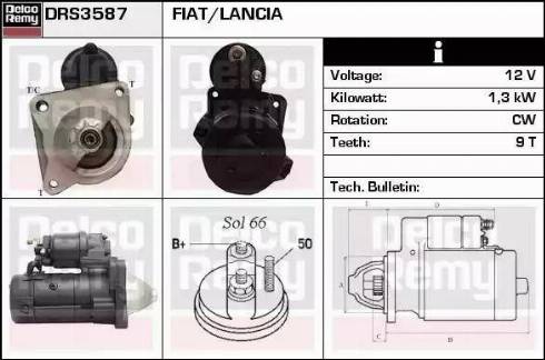 Remy DRS3587 - Starteris autospares.lv