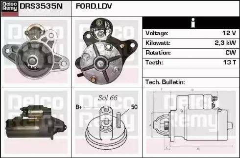 Remy DRS3535N - Starteris autospares.lv