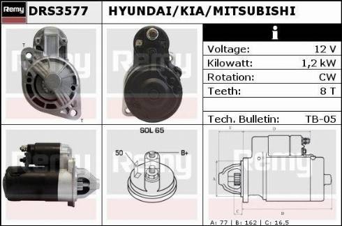 Remy DRS3577X - Starter www.autospares.lv