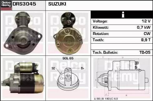 Remy DRS3045 - Starter www.autospares.lv