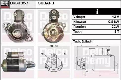 Remy DRS3057 - Starteris www.autospares.lv