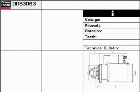 Remy DRS3063 - Starteris autospares.lv