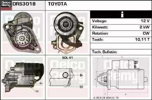 Remy DRS3018 - Starteris www.autospares.lv