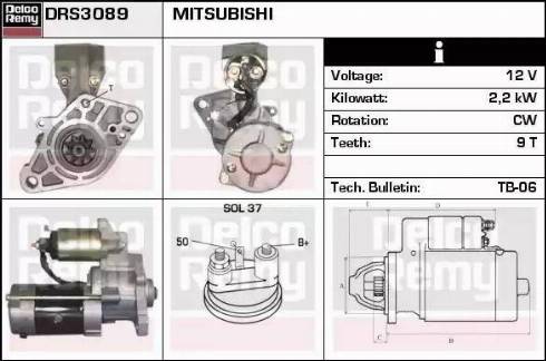 Remy DRS3089 - Starteris www.autospares.lv