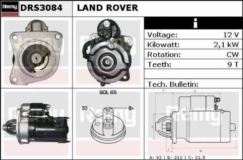 Remy DRS3084X - Стартер www.autospares.lv