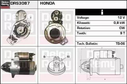 Remy DRS3087 - Starteris www.autospares.lv