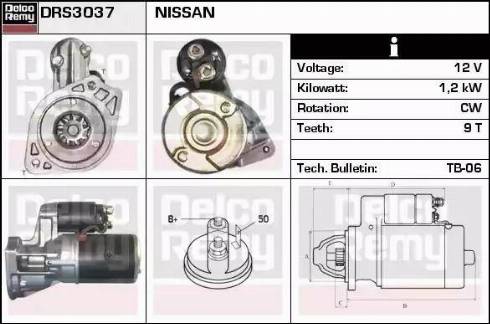 Remy DRS3037 - Starter www.autospares.lv