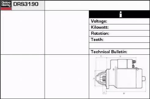 Remy DRS3190 - Starter www.autospares.lv