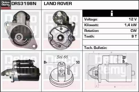 Remy DRS3198N - Starter www.autospares.lv