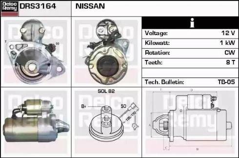 Remy DRS3164 - Starter www.autospares.lv