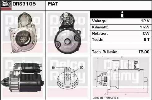 Remy DRS3105 - Starteris autospares.lv