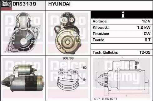 Remy DRS3139 - Starter www.autospares.lv