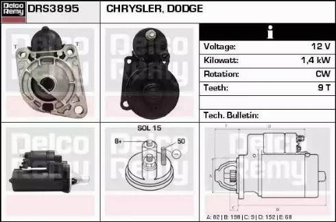 Remy DRS3895 - Starteris autospares.lv