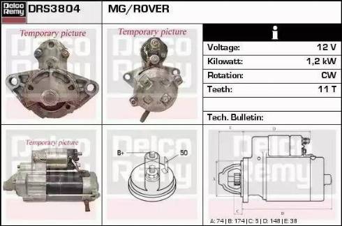 Remy DRS3804 - Starteris www.autospares.lv