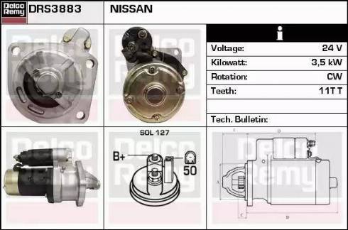 Remy DRS3883 - Starteris autospares.lv