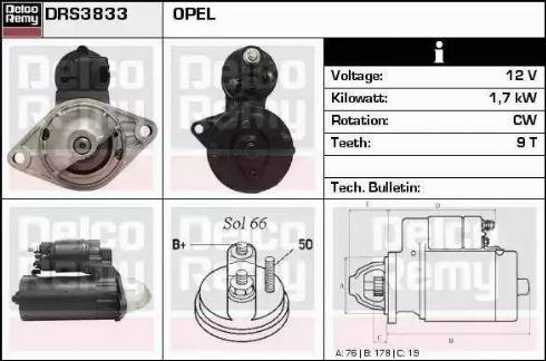 Remy DRS0383 - Стартер www.autospares.lv