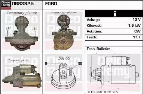 Remy DRS3825 - Starteris autospares.lv