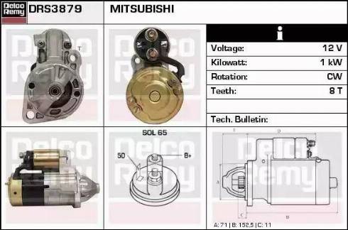 Remy DRS3879 - Starteris www.autospares.lv