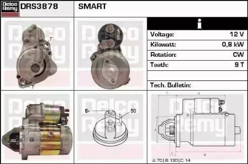 Remy DRS3878 - Starteris www.autospares.lv