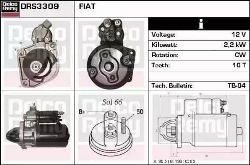 Remy DRS3309 - Starteris www.autospares.lv