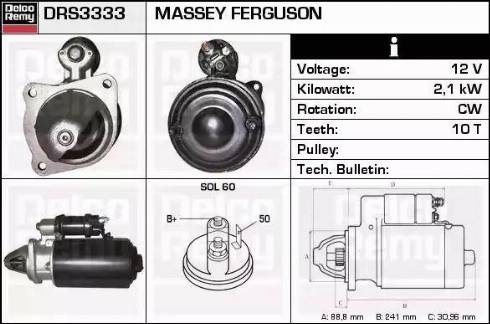 Remy DRS3333 - Starteris autospares.lv