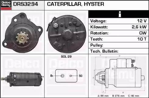 Remy DRS3294 - Starteris autospares.lv