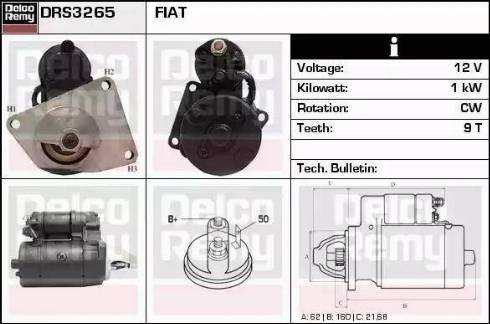 Remy DRS3265 - Starteris autospares.lv