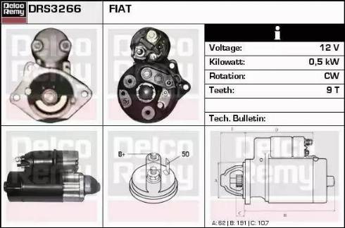 Remy DRS3266 - Starteris www.autospares.lv