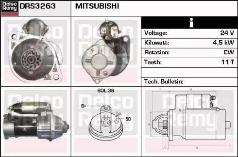 Remy DRS3263 - Starter www.autospares.lv