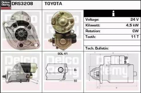 Remy DRS3208 - Starter www.autospares.lv