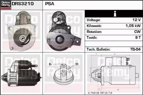 Remy DRS3210 - Starteris www.autospares.lv