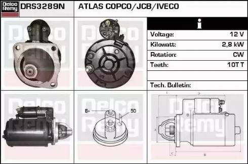 Remy DRS3289N - Starteris autospares.lv