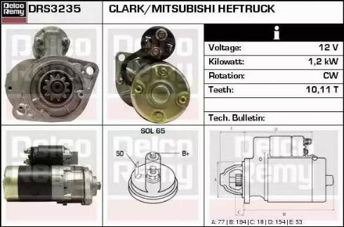 Remy DRS3235 - Starter www.autospares.lv