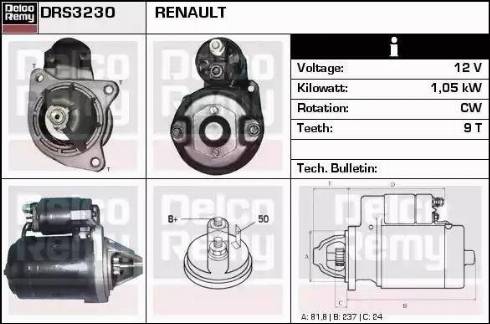 Remy DRS3230 - Starteris autospares.lv