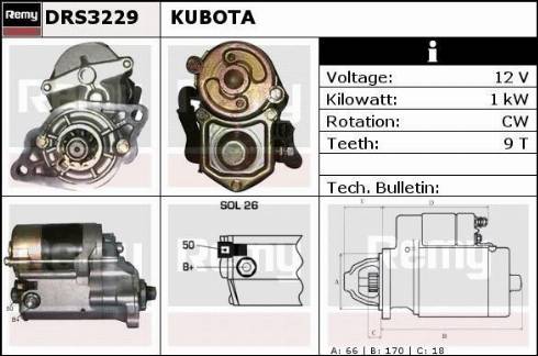 Remy DRS3229 - Стартер www.autospares.lv