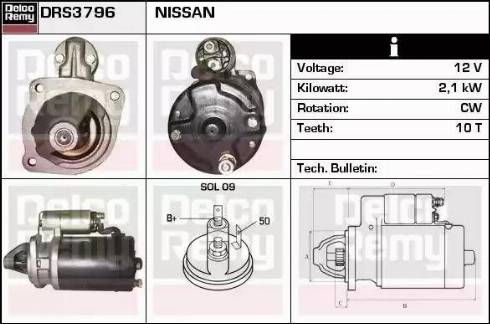 Remy DRS3796 - Starteris autospares.lv