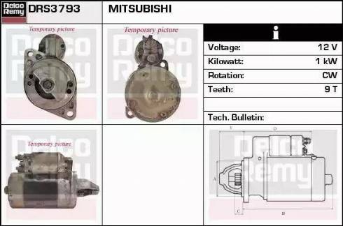 Remy DRS3793 - Starteris www.autospares.lv